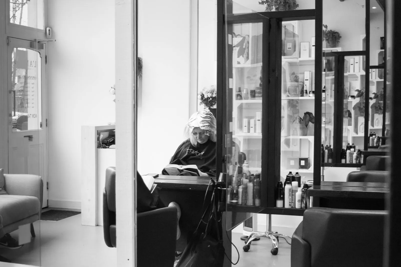 Inside L'AMEL salon on South Hill Park